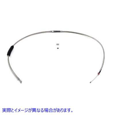 36-1158 64.57インチ編組ステンレススチールクラッチケーブル 64.57 inch Braided Stainless Steel Clutch Cable 取寄せ Vツイン