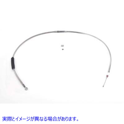 36-1159 65.66インチ編組ステンレススチールクラッチケーブル 65.66 inch Braided Stainless Steel Clutch Cable 取寄せ Vツイン