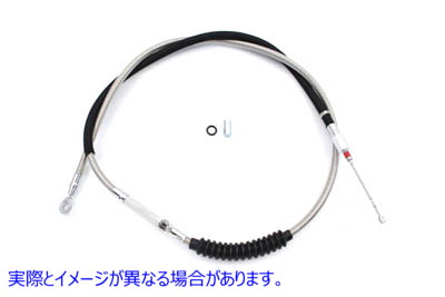 36-1160 62.51インチ編組ステンレススチールクラッチケーブル 62.51 inch Braided Stainless Steel Clutch Cable 取寄せ Vツイン