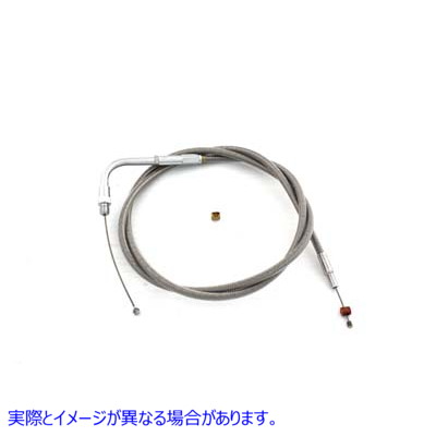 36-1513 43.25インチ編組ステンレススチールスロットルケーブル 43.25 inch Braided Stainless Steel Throttle Cable 取寄せ Vツ