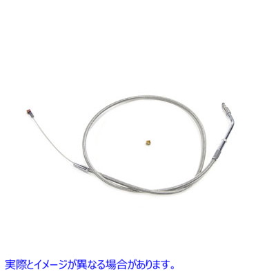 36-1525 36インチステンレススチールアイドルケーブル 取寄せ Vツイン 36 inch Stainless Steel Idle Cable (検索用／ Barnett 1