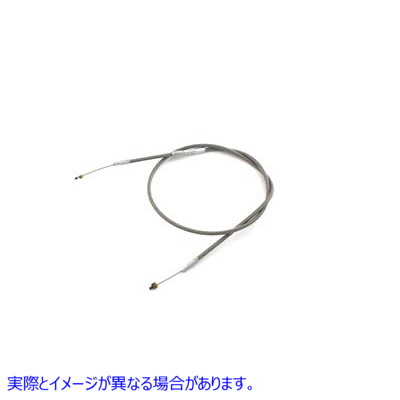 36-1554 40.25インチのカジノ付き編組ステンレススチールスロットルケーブル Braided Stainless Steel Throttle Cable with 40.2