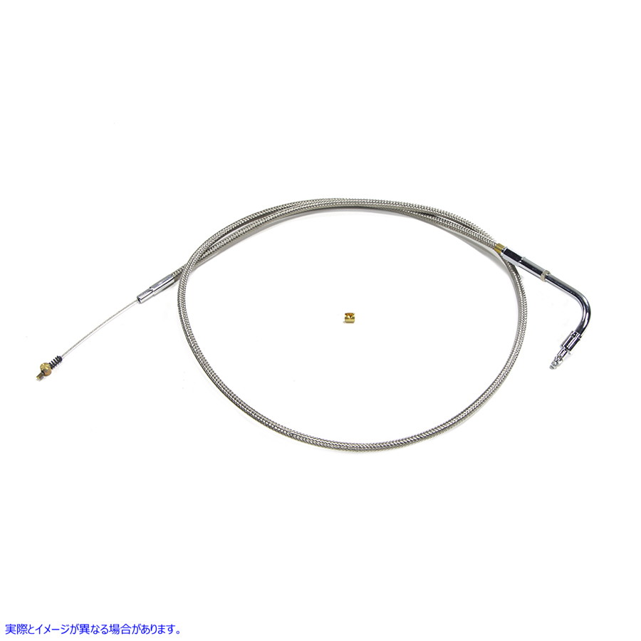 36-1560 38.125 インチのケーシングを備えた編組ステンレス鋼アイドル ケーブル Braided Stainless Steel Idle Cable with 38.12