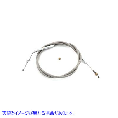 36-1564 38 インチのケーシングを備えた編組ステンレス鋼アイドル ケーブル Braided Stainless Steel Idle Cable with 38 inch C