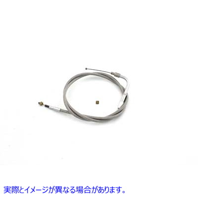 36-1566 42 インチのケーシングを備えた編組ステンレス鋼アイドル ケーブル Braided Stainless Steel Idle Cable with 42 inch C