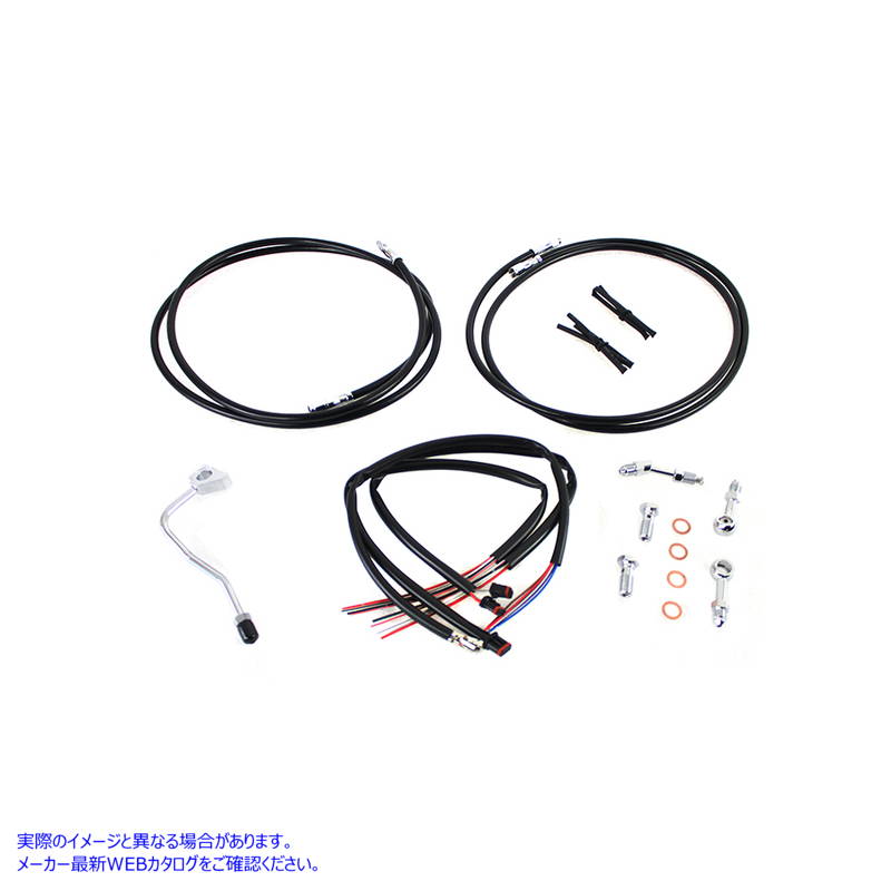 36-1607 12インチ-14インチハンドルバーケーブルとブレーキラインキット 12 inch-14 inch Handlebar Cable and Brake Line Kit