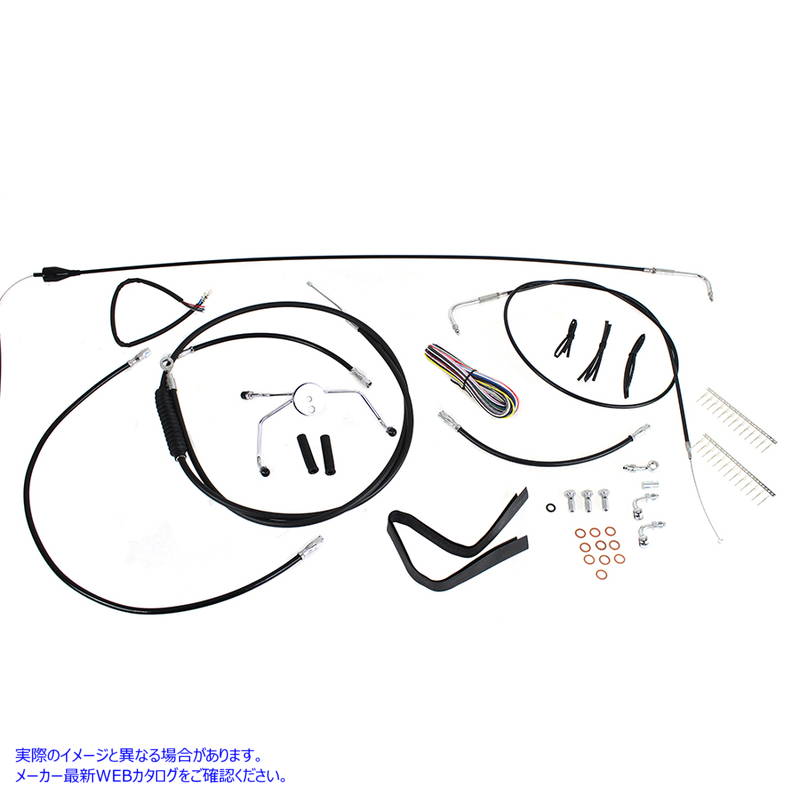 36-1612 12インチ-14インチハンドルバーケーブルとブレーキラインキット 12 inch-14 inch Handlebar Cable and Brake Line Kit