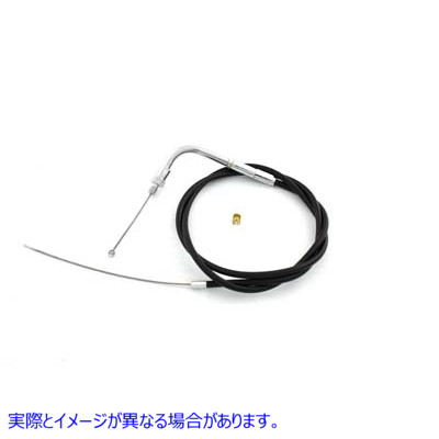 36-2460 36.50 インチのケーシングを備えたブラックのスロットル ケーブル Black Throttle Cable with 36.50 inch Casing 取寄せ