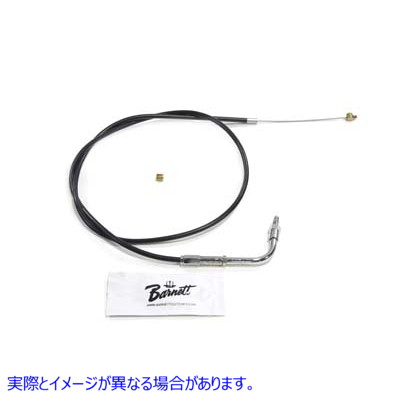 36-2462 36.50 インチのケーシングを備えたブラックのスロットル ケーブル 取寄せ Vツイン Black Throttle Cable with 36.50 inc