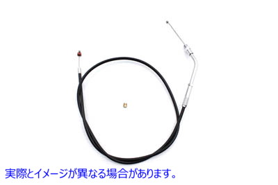 36-2464 35.5インチケース付きブラックスロットルケーブル Black Throttle Cable with 35.5 inch Casing 取寄せ Vツイン (検索用