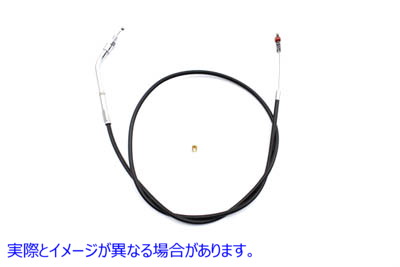 36-2466 ケーシング付きブラックアイドルケーブル Black Idle Cable with Casing 取寄せ Vツイン (検索用／56323-81 Barnett 101