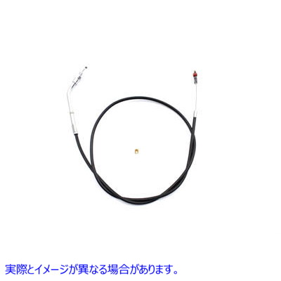 36-2467 43.625 インチのケーシングを備えた黒のアイドル ケーブル Black Idle Cable with 43.625 inch Casing 取寄せ Vツイン (