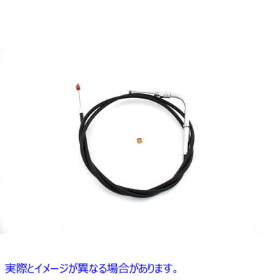 36-2468 46.375 インチのケーシングを備えたブラックのスロットル ケーブル Black Throttle Cable with 46.375 inch Casing 取寄