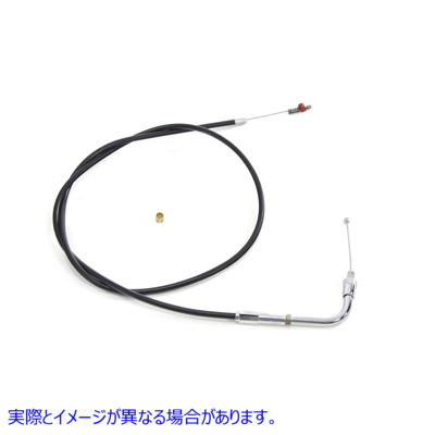 36-2502 37.50 インチ ブラック アイドル ケーブル 37.50 inch Black Idle Cable 取寄せ Vツイン (検索用／56305-90 Barnett 101