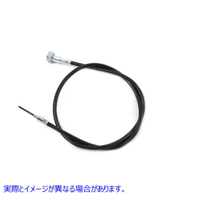 36-2552 36 インチ ブラック スピードメーター ケーブル 36 inch Black Speedometer Cable 取寄せ Vツイン (検索用／67077-85