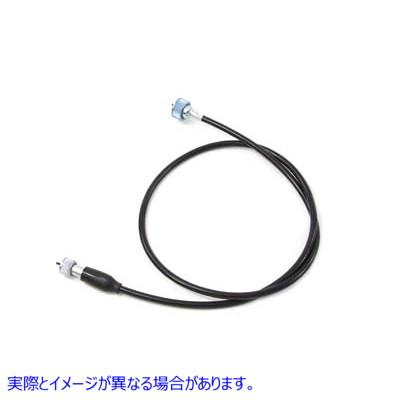 36-2570 46 インチ ブラック スピードメーター ケーブル 取寄せ Vツイン 46 inch Black Speedometer Cable (検索用／67051-52A