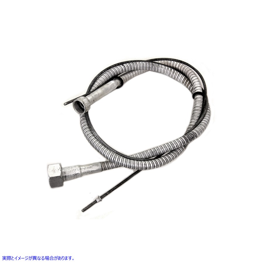 36-2604 35インチカドミウムスピードメーターケーブル 取寄せ Vツイン 35 inch Cadmium Speedometer Cable (検索用／67026-62