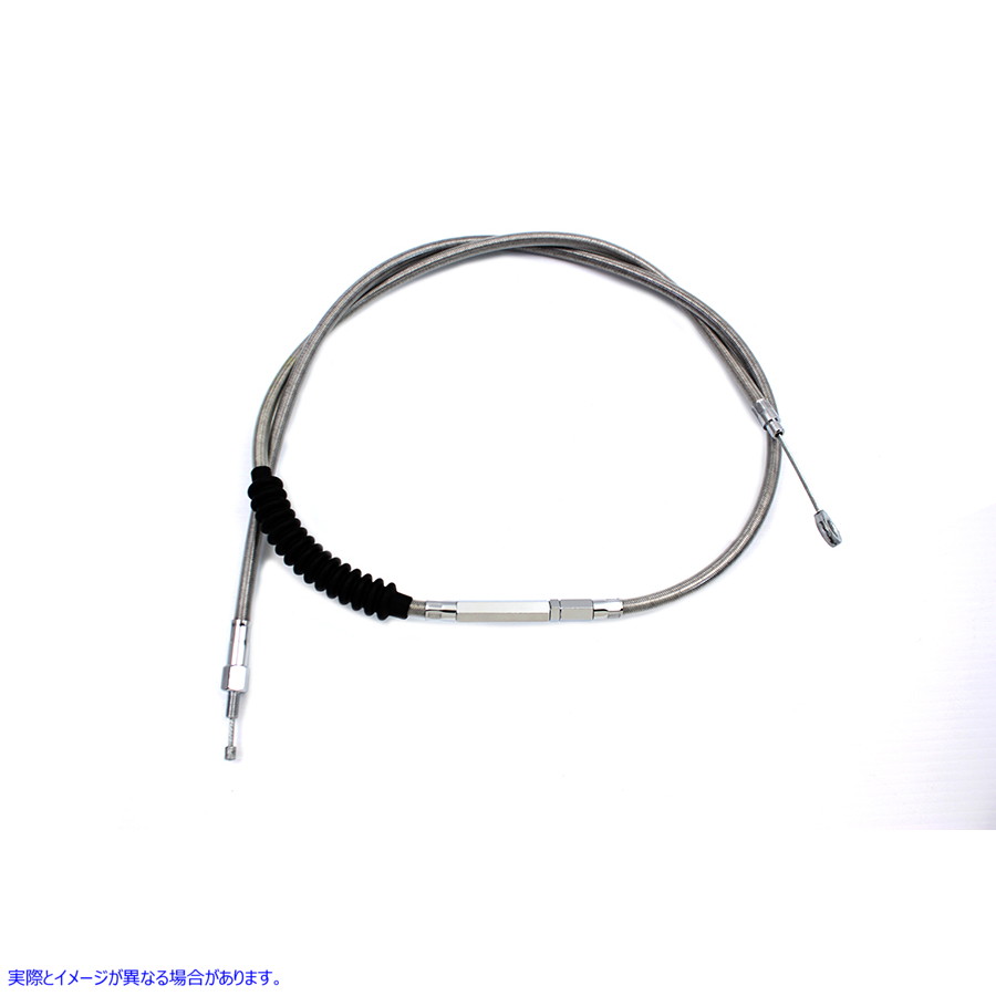 36-8048 62.69インチ編組ステンレススチールクラッチケーブル 62.69 inch Braided Stainless Steel Clutch Cable 取寄せ Vツイン