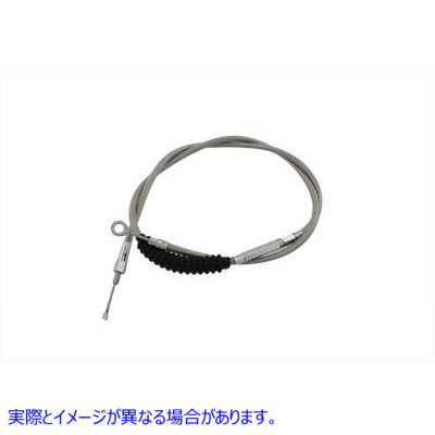 36-8052 61.25インチステンレススチールクラッチケーブル 取寄せ Vツイン 61.25 inch Stainless Steel Clutch Cable (検索用／38