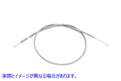 36-8054 53.31インチ編組ステンレス鋼クラッチケーブル 53.31 inch Braided Stainless Steel Clutch Cable 取寄せ Vツイン (検索用／38599-83A V-Twin