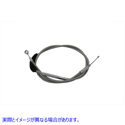 36-8056 57.63インチ編組ステンレススチールクラッチケーブル 57.63 inch Braided Stainless Steel Clutch Cable 取寄せ Vツイン