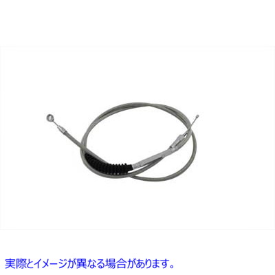 36-8069 76.69インチ編組ステンレススチールクラッチケーブル 76.69 inch Braided Stainless Steel Clutch Cable 取寄せ Vツイン