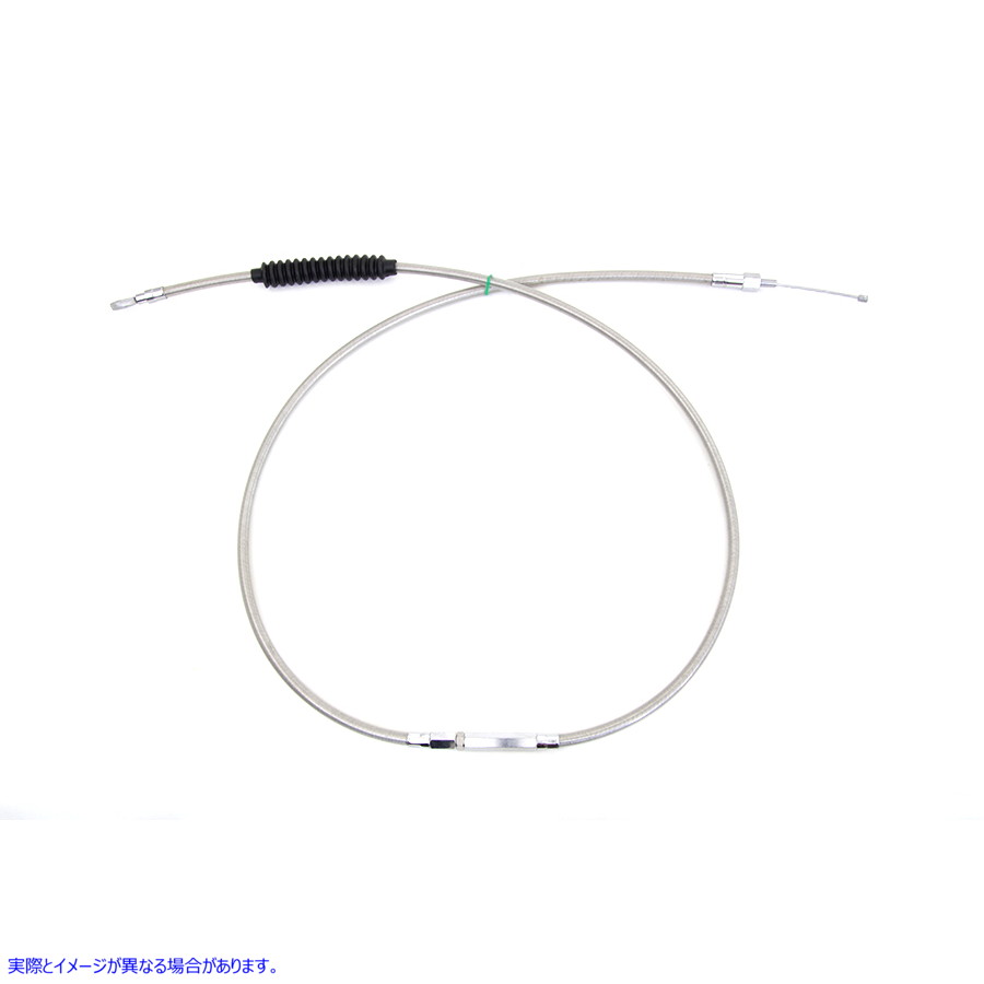 36-8076 70.69インチ編組ステンレススチールクラッチケーブル 70.69 inch Braided Stainless Steel Clutch Cable 取寄せ Vツイン