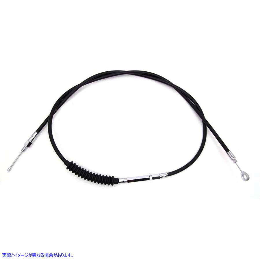 36-8098 72.69インチ ブラックビニールクラッチケーブル 72.69 inch Black Vinyl Clutch Cable 取寄せ Vツイン (検索用／