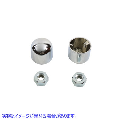 37-0034 フロントアクスルキャップカバーセット 取寄せ Vツイン Front Axle Cap Cover Set (検索用／