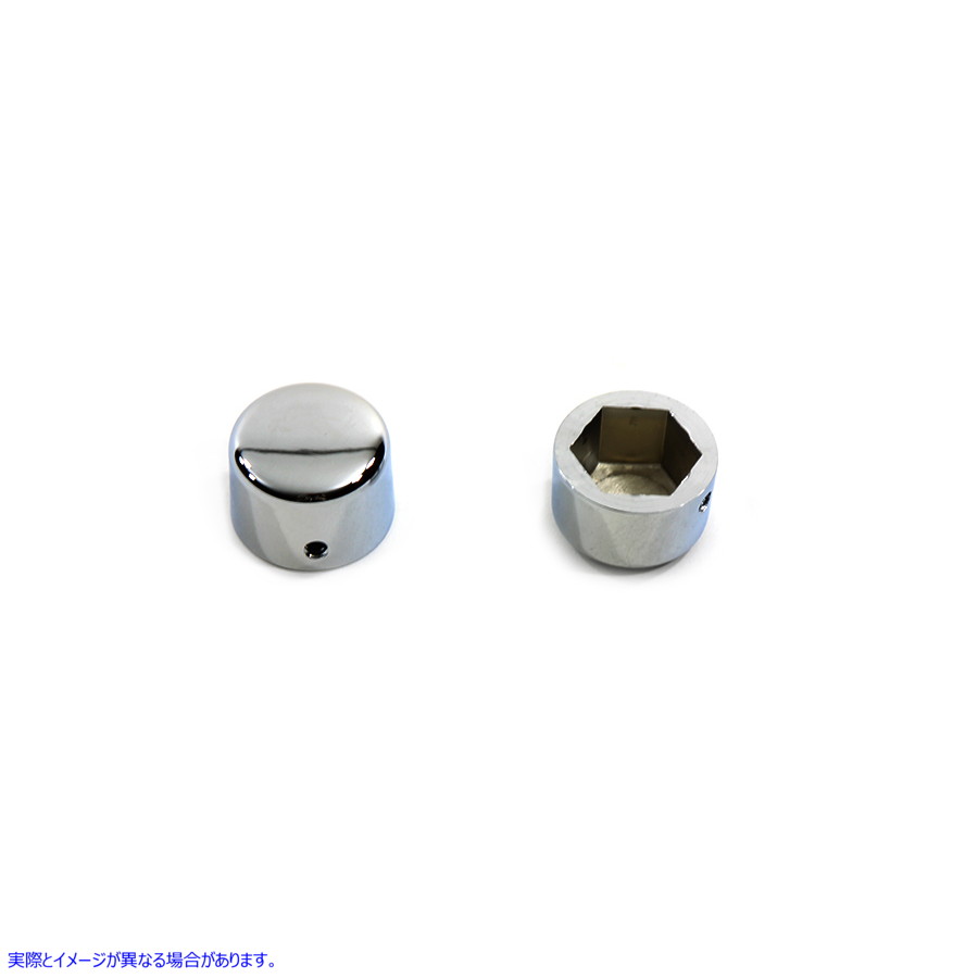 37-0036 クローム フロント アクスル キャップ カバー セット キャップ スタイル Chrome Front Axle Cap Cover Set Cap Style 取