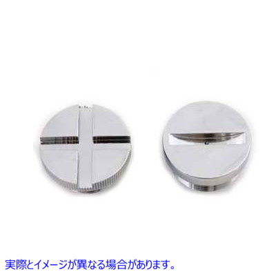 37-0050 プライマリー カバー キャップ セット クローム 取寄せ Vツイン Primary Cover Cap Set Chrome (検索用／