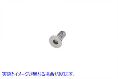 37-0164 アレンフラットヘッドネジChrome 5/16インチx 1/2インチ Allen Flat Head Screws Chrome 5/16 inch x 1/2 inch 取寄せ Vツイン (検索用／ Colony FHS-164