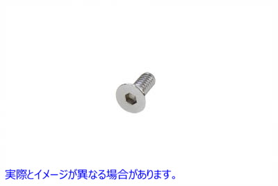 37-0167 Allen Flat Head Screws Chrome 5/16 x 1 取寄せ Vツイン (検索用／