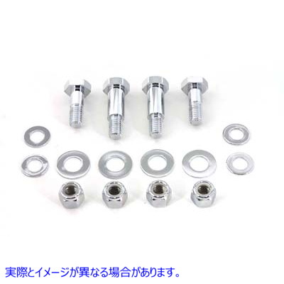 37-0476 ショックボルトセット クローム Shock Bolt Set Chrome 取寄せ Vツイン (検索用／