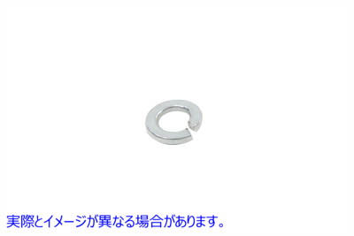 37-0690 亜鉛ロックワッシャー 内径 1/4 インチ Zinc Lock Washers 1/4 inch Inner Diameter 取寄せ Vツイン (検索用／6998