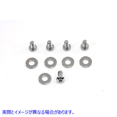 37-0831 プライマリー ダービー スクリュー キット クローム Primary Derby Screw Kit Chrome 取寄せ Vツイン (検索用／961