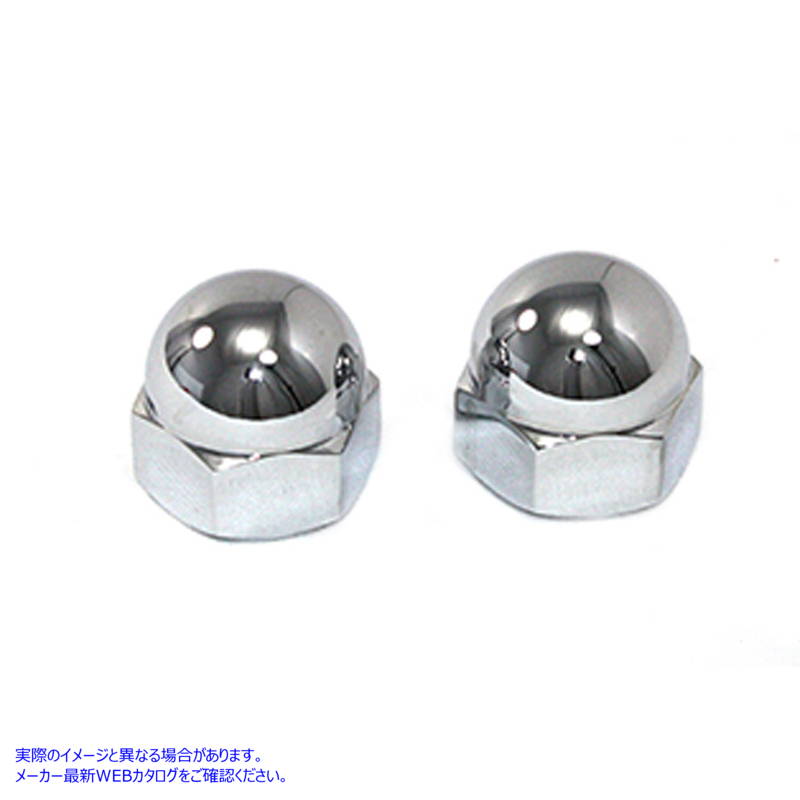 37-0889 クローム アクスル ナット キット エイコーン スタイル Chrome Axle Nut Kit Acorn Style 取寄せ Vツイン (検索用／