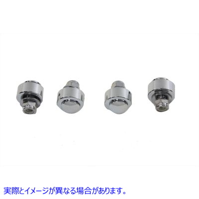 37-0977 エキゾーストボルトとスペーサーキット クローム Exhaust Bolt and Spacer Kit Chrome 取寄せ Vツイン (検索用／