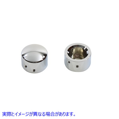 37-0999 クローム フロント アクスル キャップ カバー セット キャップ スタイル Chrome Front Axle Cap Cover Set Cap Style 取