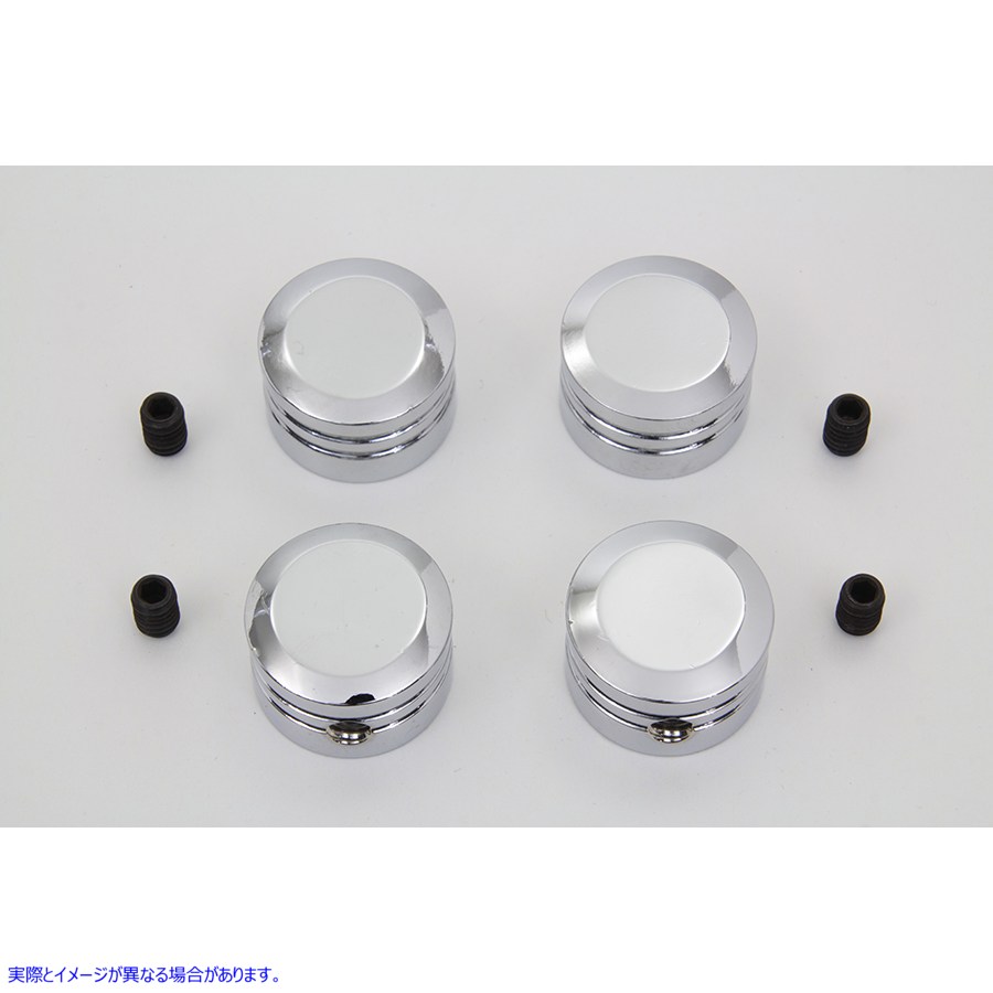 37-1209 ヘッドボルトカバーセット クローム Head Bolt Cover Set Chrome 取寄せ Vツイン (検索用／