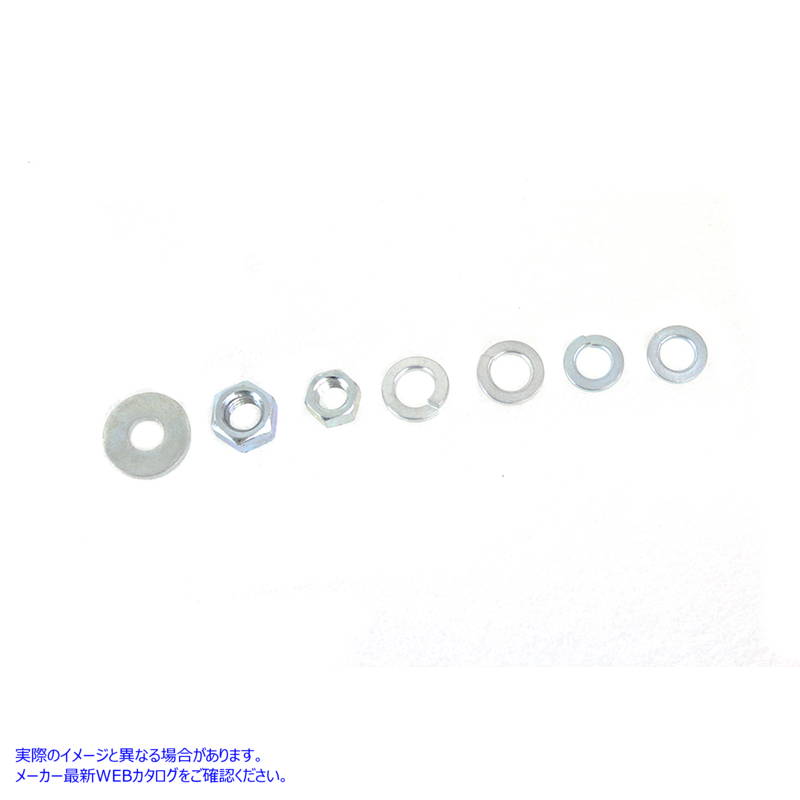 37-1872 スプリング フォーク ナットとワッシャー キット Zicad メッキ 取寄せ Vツイン Spring Fork Nut and Washer Kit Zicad P