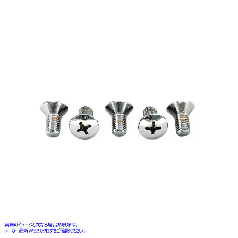 37-2096 クローム+プラスネジ Phillips Head Chrome Screws 取寄せ Vツイン (検索用／33822-36