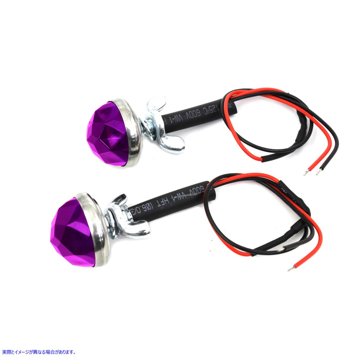 37-2107 紫色LEDリフレクターセット Purple LED Reflector Set 取寄せ Vツイン (検索用／