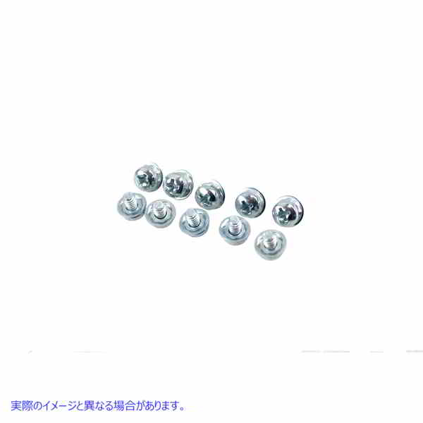 37-6710 バネ座金付なべ小ねじ 鋼 Panhead Screw with Spring Lock Washer Steel 取寄せ Vツイン (検索用／