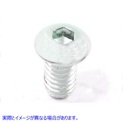 37-8700 六角ボタン頭ネジ クローム 1/4 インチ X 1/2 インチ Allen Button Head Screws Chrome 1/4 inch X 1/2 inch 取寄せ Vツ