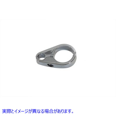 37-8915 クローム クラッチ ケーブル クランプ 1-1/8 インチ Chrome Clutch Cable Clamp 1-1/8 inch 取寄せ Vツイン (検索用／