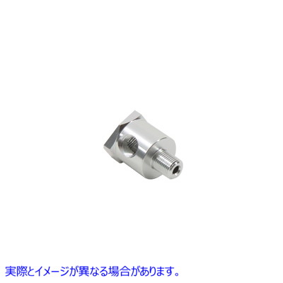 37-9008 油圧計スイッチ継手 アルミ Oil Pressure Gauge Switch Fitting Aluminum 取寄せ Vツイン (検索用／