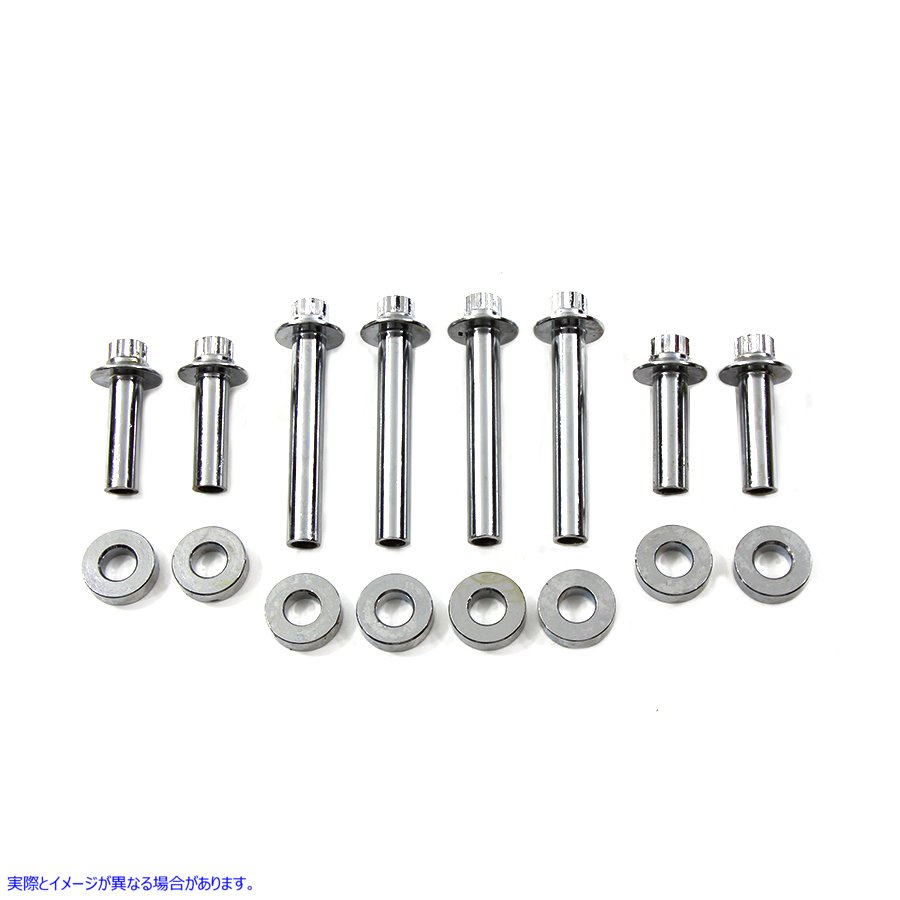 37-9019 ヘッドボルトセット クローム Head Bolt Set Chrome 取寄せ Vツイン (検索用／