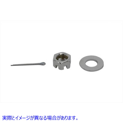 37-9032 クローム アクスル ナット キット キャッスル スタイル 5/8 - 18 UNF Chrome Axle Nut Kit Castle Style 5/8 - 18 UNF