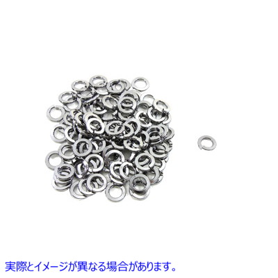 37-9054T クロムロックワッシャー内径1/4インチ Chrome Lock Washer 1/4 inch Inner Diameter 取寄せ Vツイン (検索用／